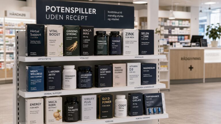 Potenspiller uden recept – hvad findes der?